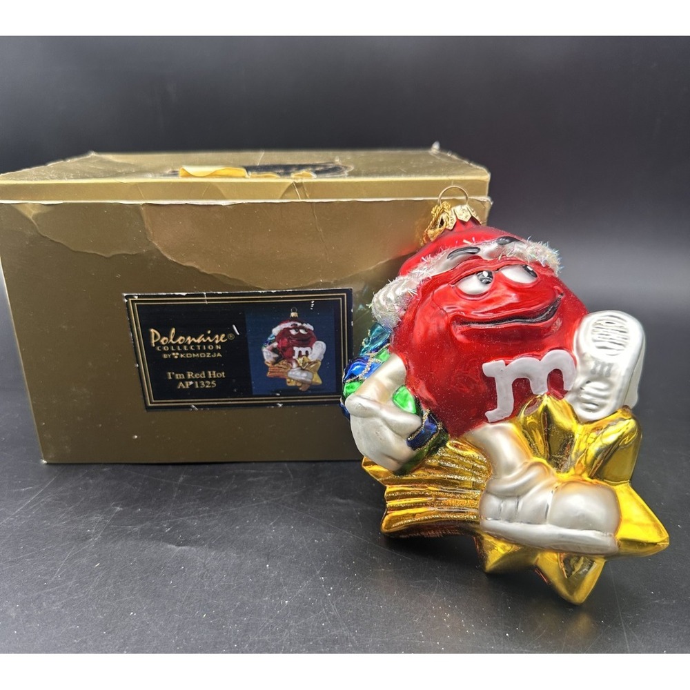 POLONAISE KURT ADLER IM RED HOT‎ M&M'S AP1325 5" ORNAMENT